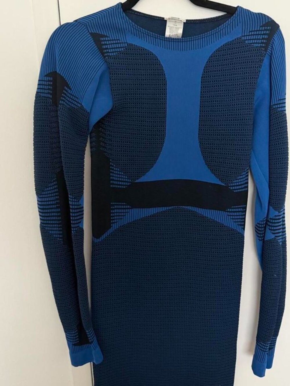 Wolford Blue Navy Bodycon Mini Dress Sz XS Luxury
